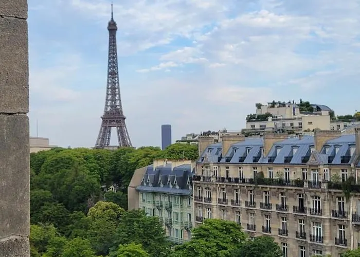Avec Vue Sur La Tour Eiffel شقة *